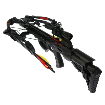 Set arbaleta compound Man Kung MK XB56 Frost Wolf Black