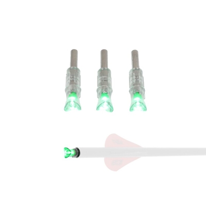 Set 3 nock-uri arbaleta luminoase X-BOW FMA Green