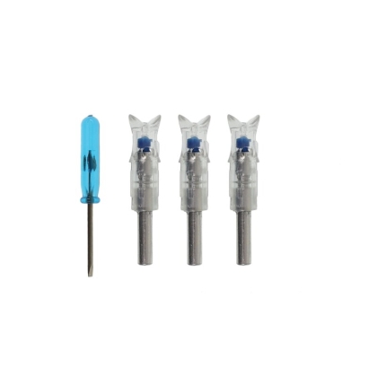 Set 3 nock-uri arbaleta luminoase X-BOW FMA Blue