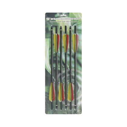 Set 6 sageti arbaleta aluminiu Man Kung 16 inch Black