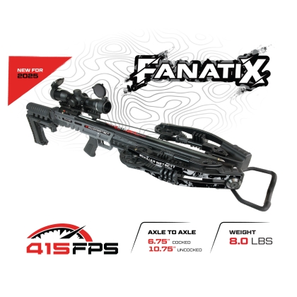 Arbaletă Vânătoare Killer Instinct FanatiX 415 FPS - X-Cam™, Ultra-Compactă, Kit Complet