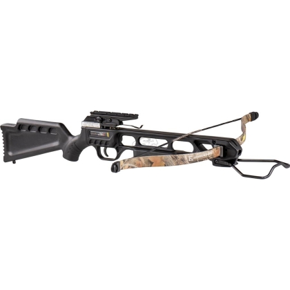 Arbaletă Recurve EK Archery Jaguar I, 40 lbs, Neagră cu brațe Camuflaj