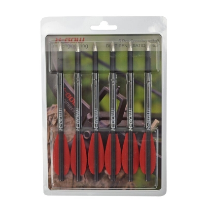 Комплект от 6 въглеродни стрели X-BOW FMA за арбалети с дълбоко проникване