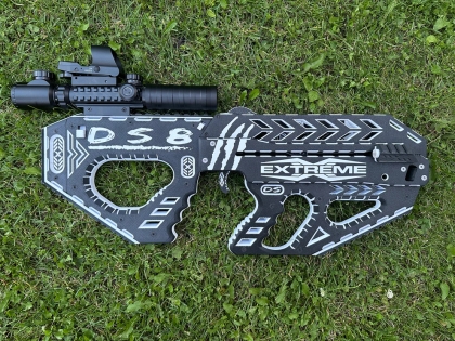 DS8 персонализиран арбалет-пистолет, 3D печат, 80-110 lbs, 7,5 инча стрели