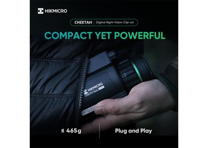 HikMicro Cheetah Clip-On 940 nm IR, 3-в-1 устройство за нощно виждане с прицелна мрежа