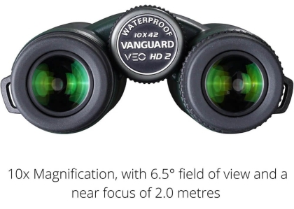 Бинокъл Vanguard VEO HD2 10x42, стъкло HOYA ED и карбонова технология