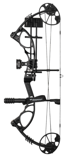 Комплект за лък Compound Ultra-Stabil Diamond Edge XT, черен, регулируем 20–70 lbs и 13–31 инча