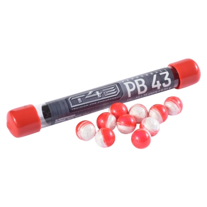 Топчета с пипер T4E Pepper Ball PB .43, 10 броя, несмъртоносно средство за самозащита