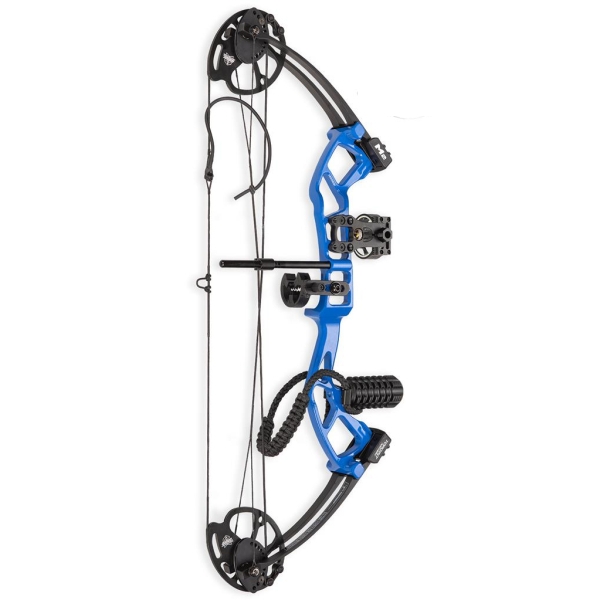 Set Complet Arc Compound Tineret M2, 10-40 lbs, Blue, Accesorii Incluse