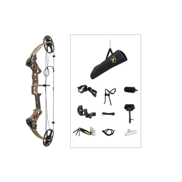 Set Complet Arc Compound M1, Camo, 19-70 lbs, 19-30 inch, Viteză 320 FPS