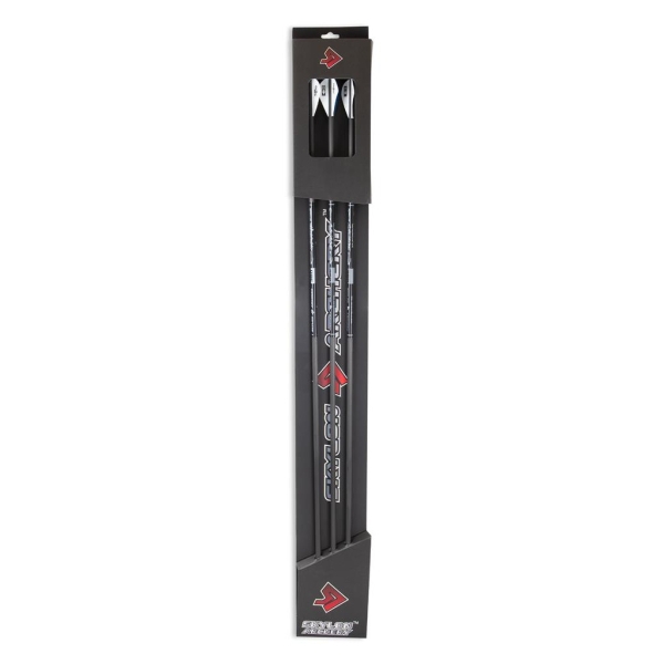 Set 3 Săgeți Carbon Savage ID6.2, 30 inch, Pene Blazer, Complet Echipate