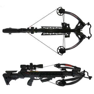 Set arbaleta compound Man Kung MK XB56 Frost Wolf Black