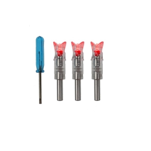 Set 3 nock-uri arbaleta luminoase X-BOW FMA Red