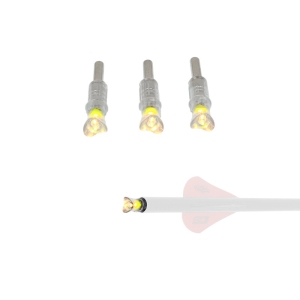 Set 3 nock-uri arbaleta luminoase X-BOW FMA Yellow