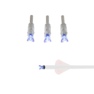 Set 3 nock-uri arbaleta luminoase X-BOW FMA Blue