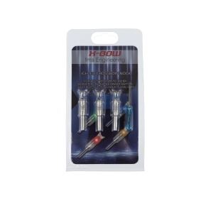 Set 3 nock-uri arbaleta luminoase X-BOW FMA Blue