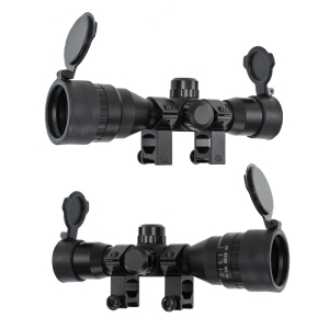 Lunetă Arbaletă X-BOW FMA 4x32 AOIR cu Reticul Iluminat în Două Culori, roșu și verde