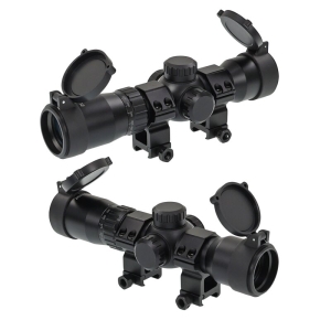 Оптически мерник X-BOW FMA 1.5-5x32 IR за арбалет с променливо увеличение и осветена мишена