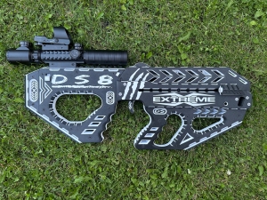 DS8 персонализиран арбалет-пистолет, 3D печат, 80-110 lbs, 7,5 инча стрели