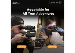 DNT Zulus HD V2 3–12x LRF, оптичен мерник с нощно виждане Sony STARVIS 2