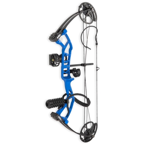 Set Complet Arc Compound Tineret M2, 10-40 lbs, Blue, Accesorii Incluse