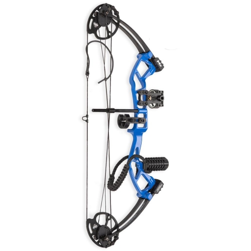 Set Complet Arc Compound Tineret M2, 10-40 lbs, Blue, Accesorii Incluse