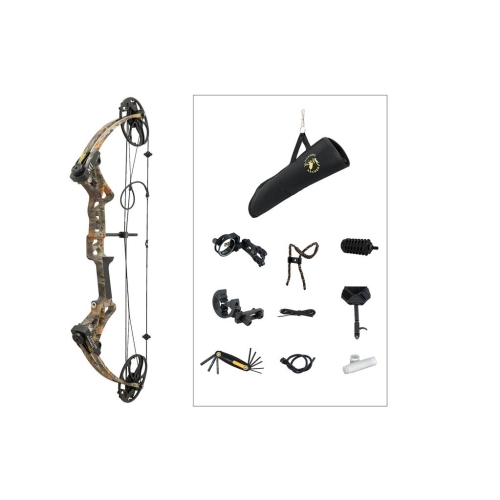 Set Complet Arc Compound M1, Camo, 19-70 lbs, 19-30 inch, Viteză 320 FPS