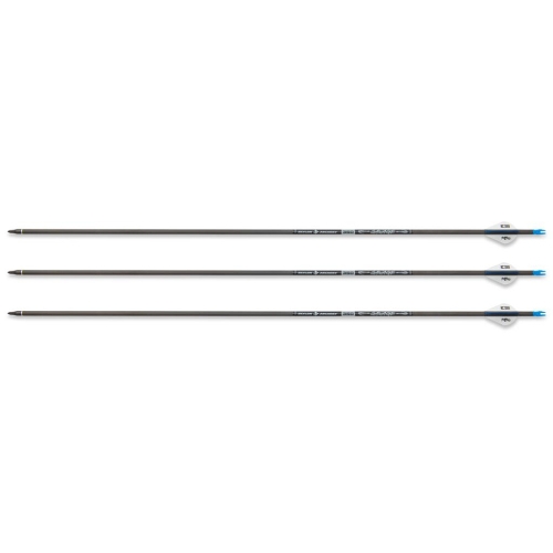 Set 3 Săgeți Carbon Savage ID6.2, 30 inch, Pene Blazer, Complet Echipate