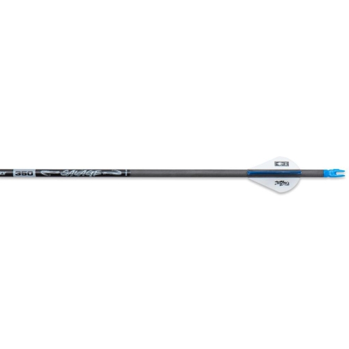 Set 3 Săgeți Carbon Savage ID6.2, 30 inch, Pene Blazer, Complet Echipate
